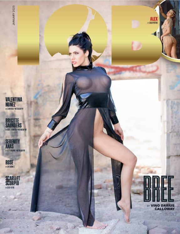 IOB Inside Out Babes Magazine - January 2025 - Bree cover featuring Bree