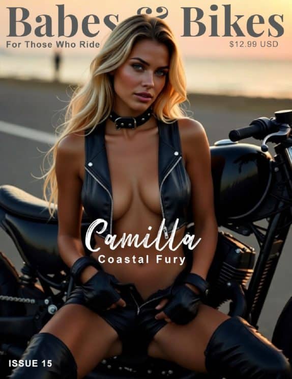 Babes & Bikes Magazine - September 2026 - Camilla cover featuring Camilla