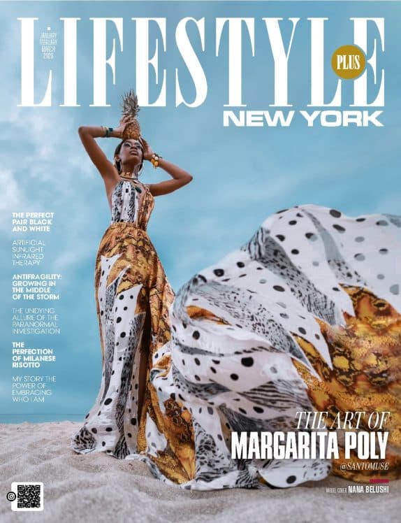 Lifestyle Plus New York Magazine - January 2026 - Nana Belushi cover featuring Nana Belushi