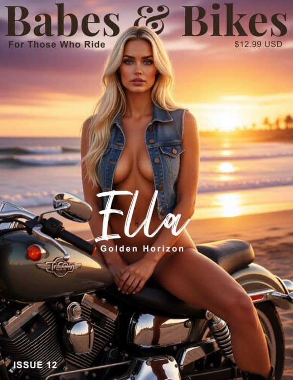 Babes & Bikes Magazine - Issue 12 - Ella cover