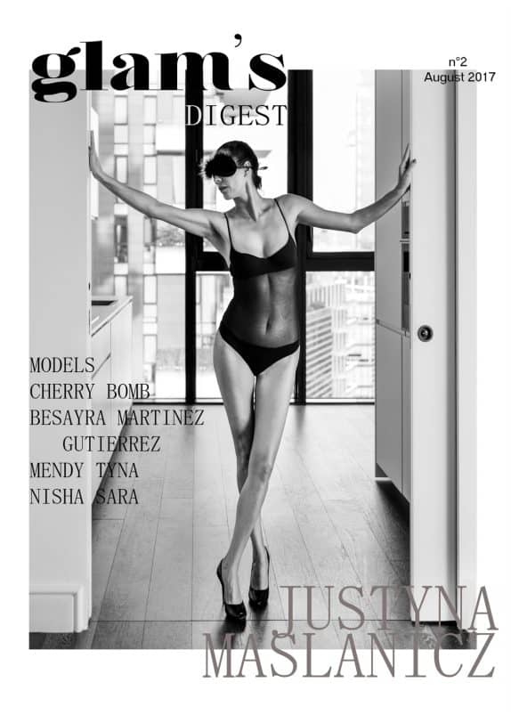 Glams Digest - August 2017 - Justyna Maslanicz cover