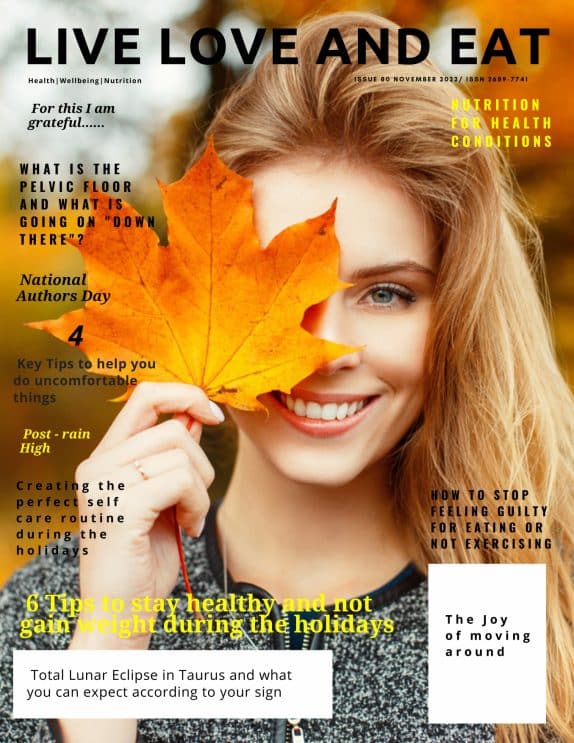 Live Love and Eat Magazine - November 2022 cover