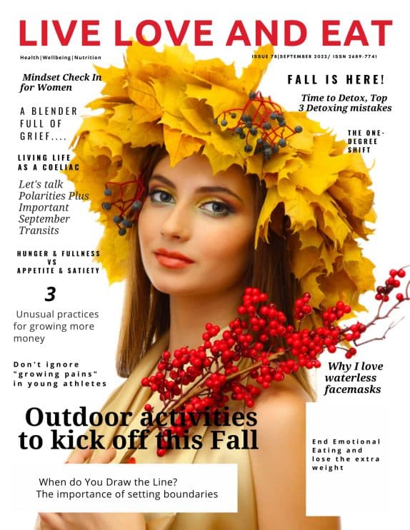 Live Love and Eat Magazine - September 2022 cover